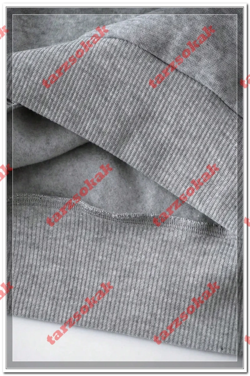 Siyah Kapşonlu RockRoll Detaylı ikili TAKIM