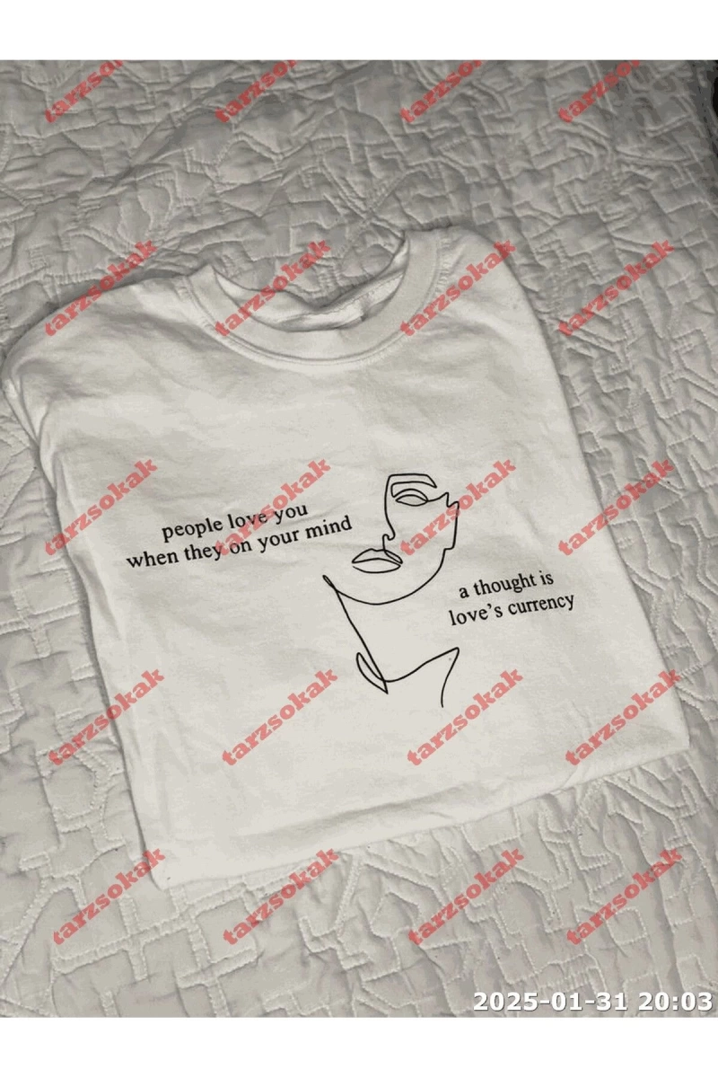 Slogan Unisex Yazılı Oversize Tshirt TWGWBR5