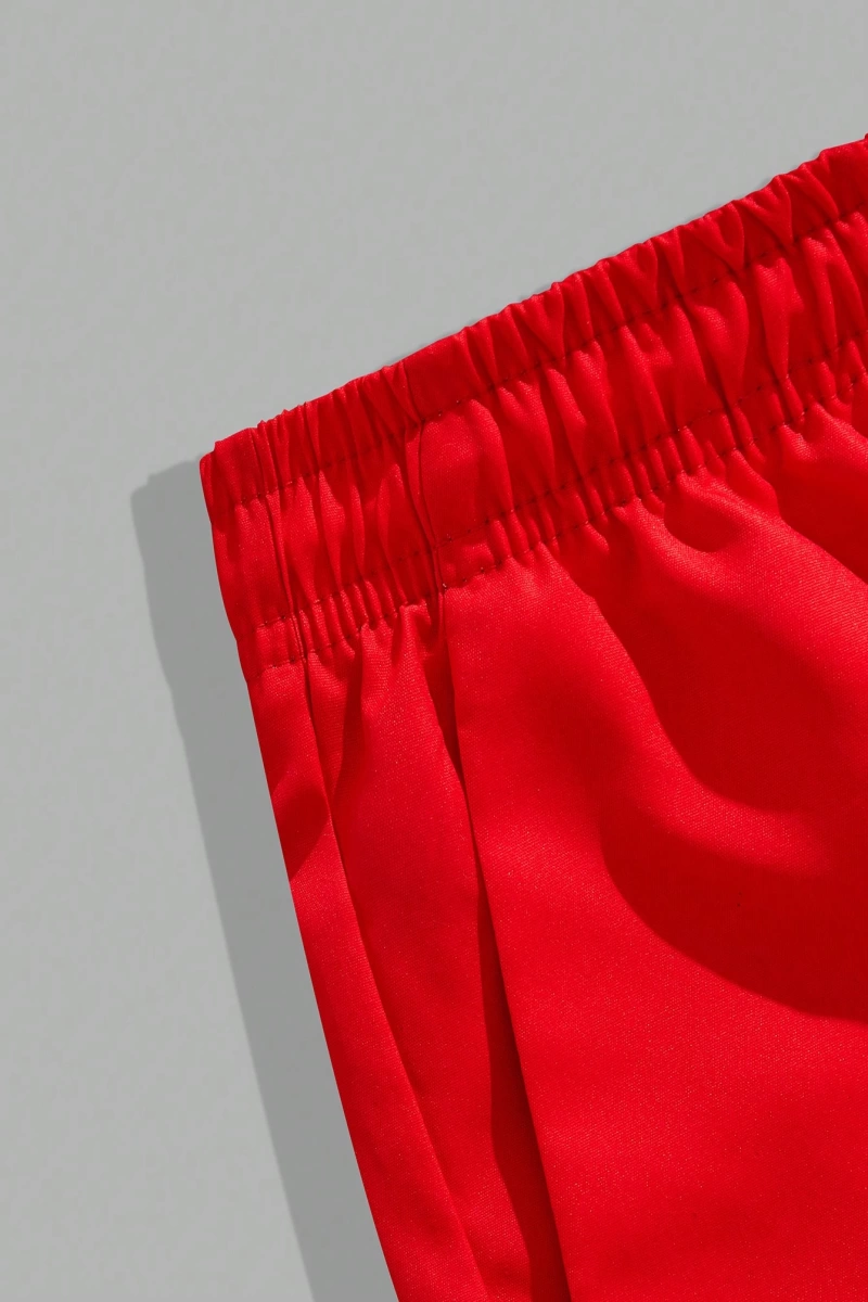 Sokak Hayatı Erkek Harfli Grafik Bağcıklı Bel Basketbol Şortu, Okul