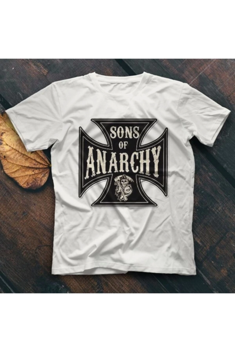 Sons Of Anarchy Beyaz Unisex Tişört T-shirt