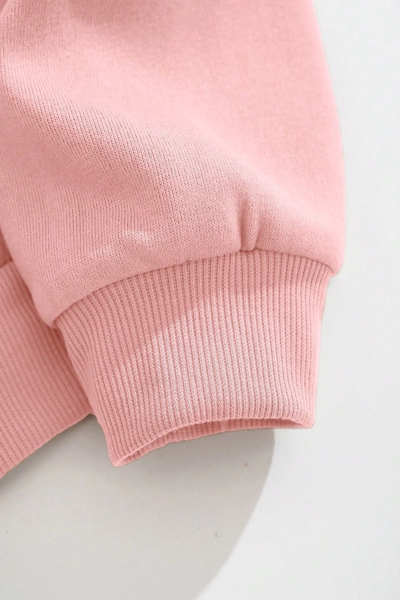 Star Kadın Bağcıklı Düz Renk Patchwork Uzun Kollu Ön Fermuarlı Cep Kapüşonlu Sweatshirt, Model 5182