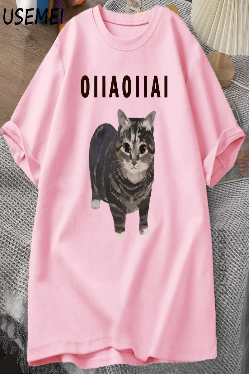 Starvalley vadisi uyku kedi Sploot grafik T shirt erkekler rahat komik kısa kollu tişört Unis 2907
