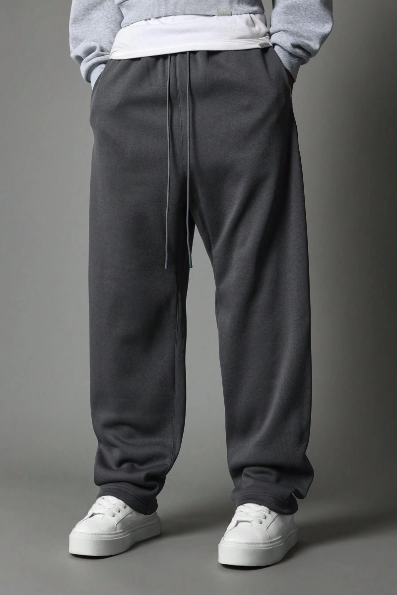Straight Fit Essential Drop Crotch Jogger