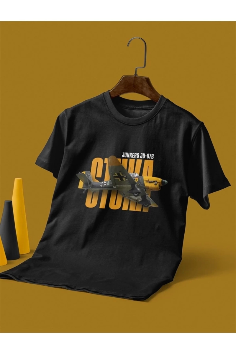 Stuka Siyah T-shirt