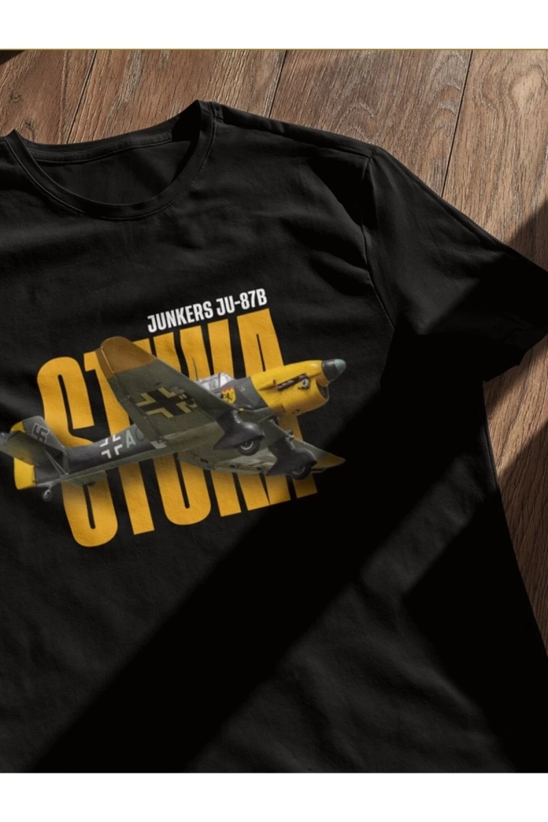 Stuka Siyah T-shirt