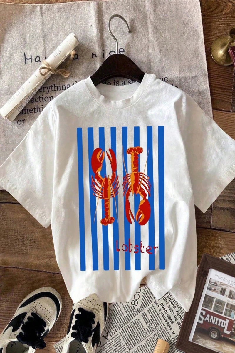 Süt İpek Normal Tişört, Minimalist Moda Günlük Giyim