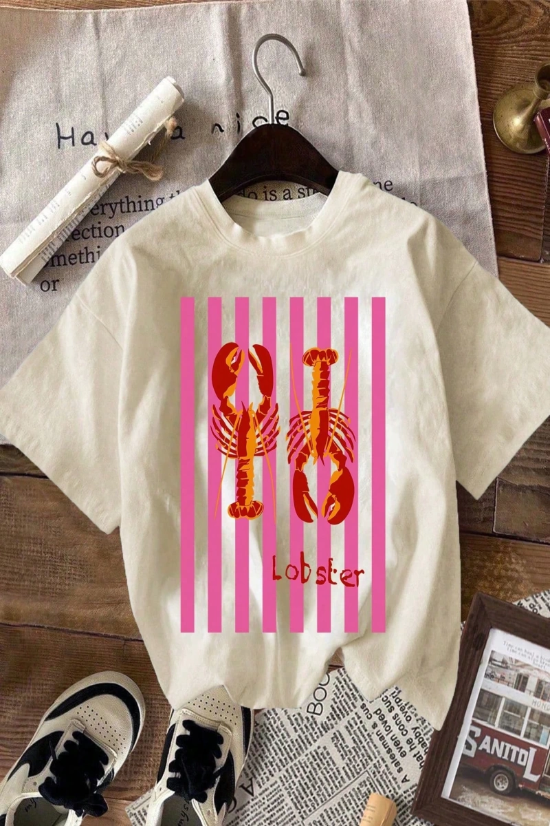Süt İpek Normal Tişört, Minimalist Moda Günlük Giyim