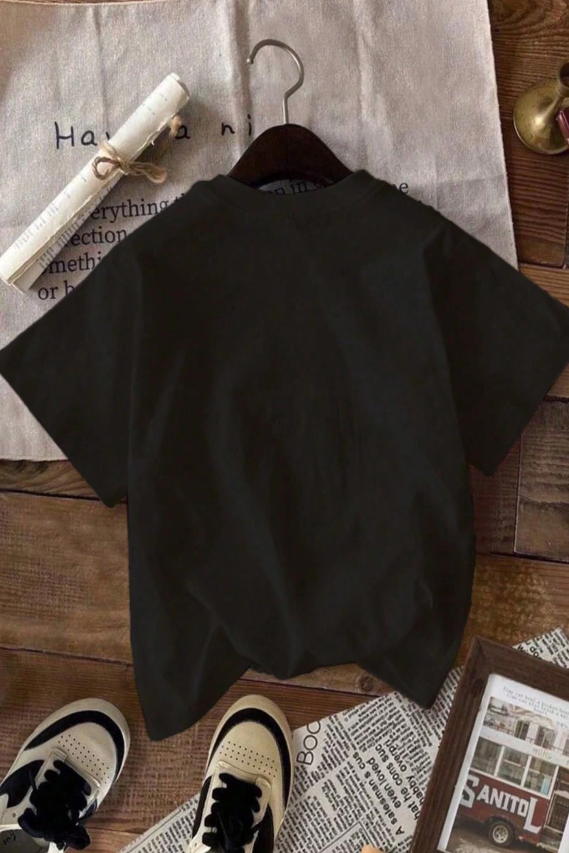 Süt İpek Normal Tişört, Minimalist Moda Günlük Giyim