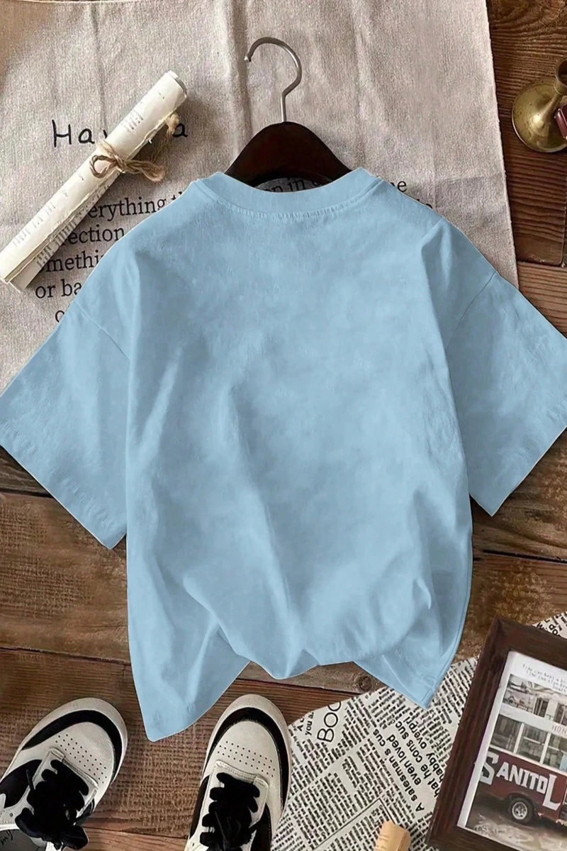 Süt İpek Normal Tişört, Minimalist Moda Günlük Giyim