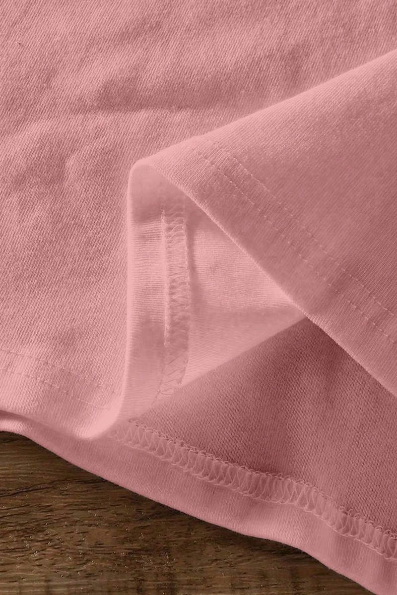 Süt İpek Normal Tişört, Minimalist Moda Günlük Giyim