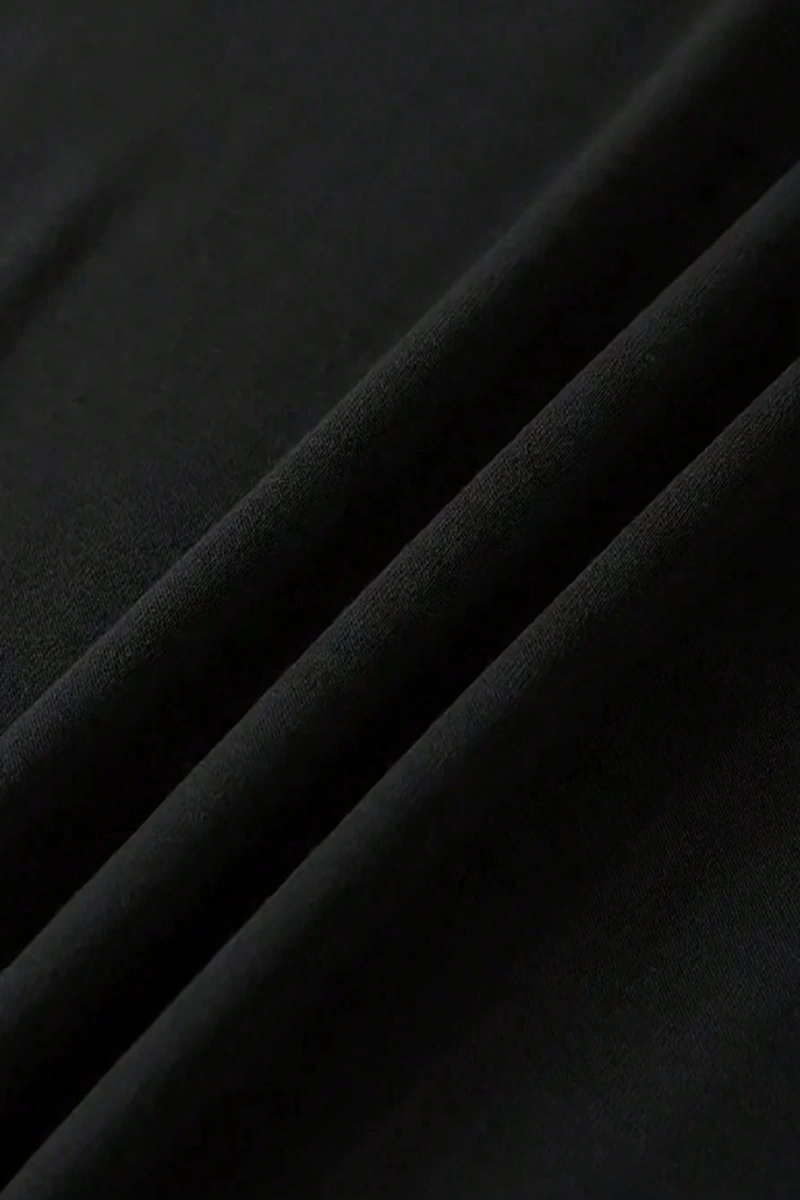 Süt İpek Normal Tişört, Minimalist Moda Günlük Giyim
