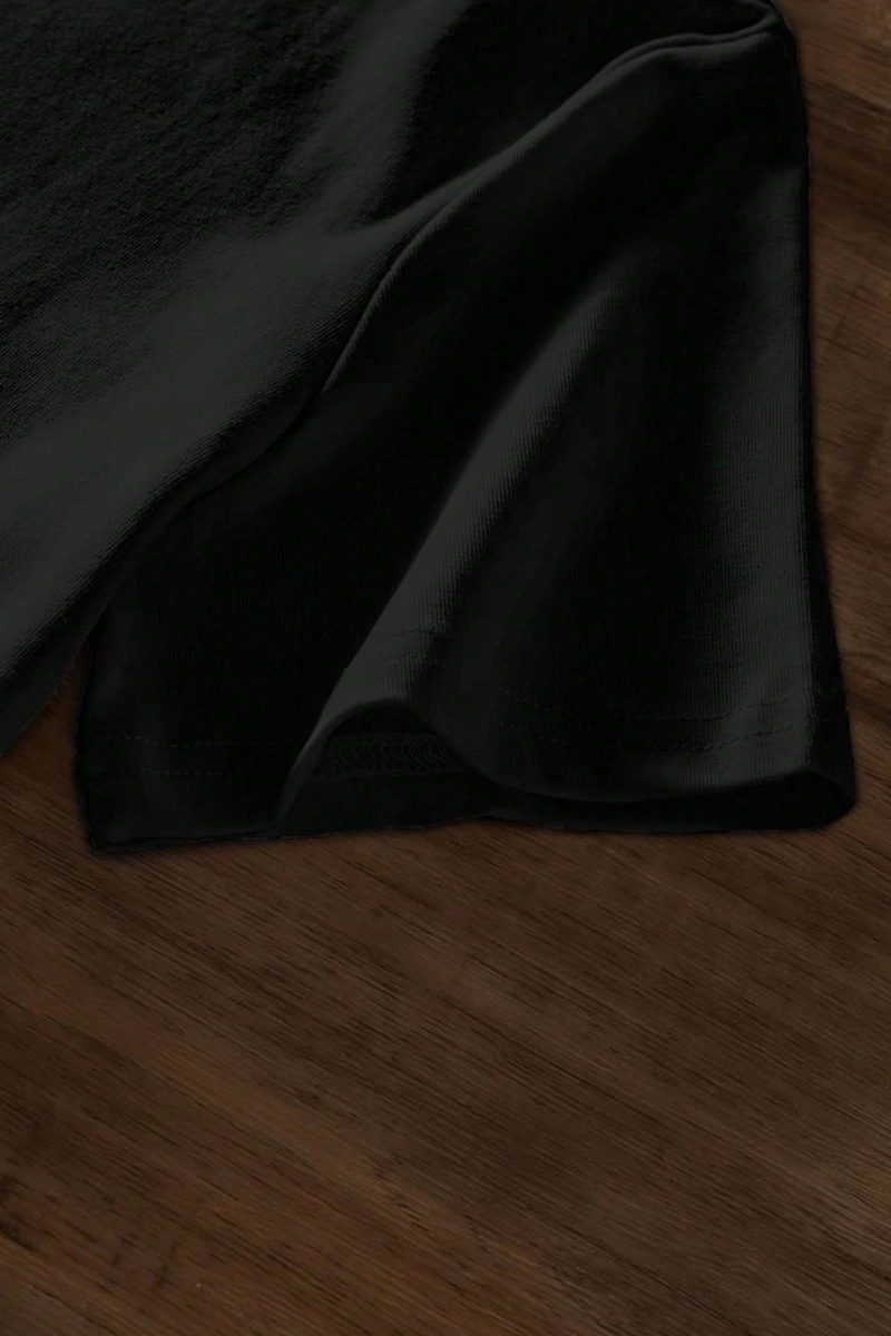 Süt İpek Normal Tişört, Minimalist Moda Günlük Giyim