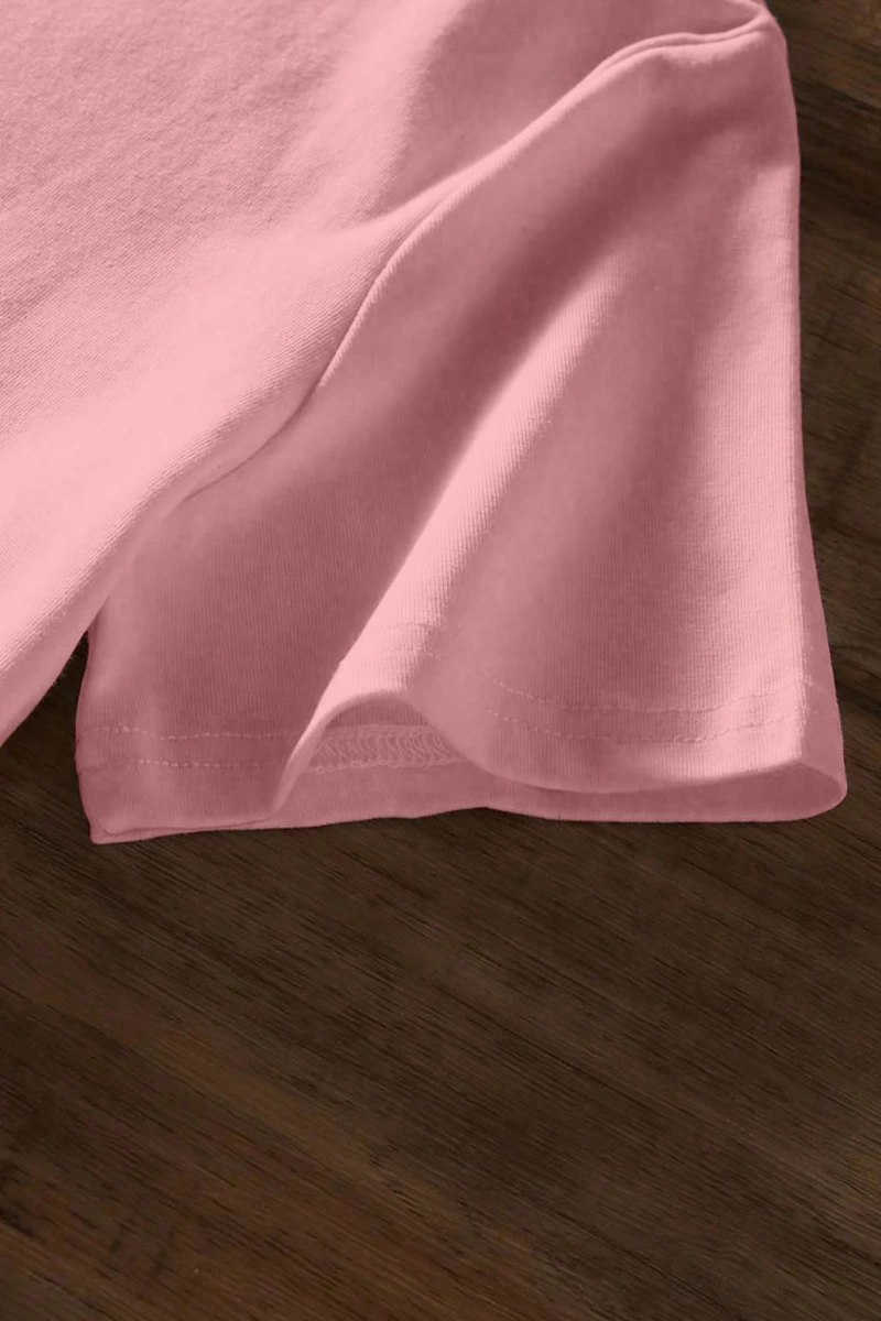 Süt İpek Normal Tişört, Minimalist Moda Günlük Giyim