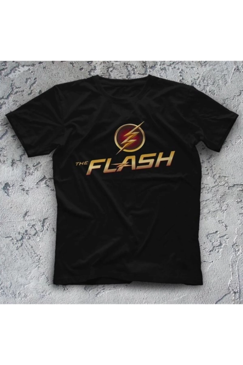 The Flash Siyah Çocuk Unisex Tişört T-shirt