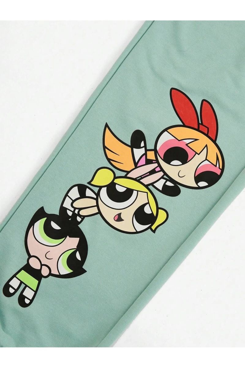 The Powerpuff Girls | Letter Cartoon Graphic 4 Mevsim Eşofman