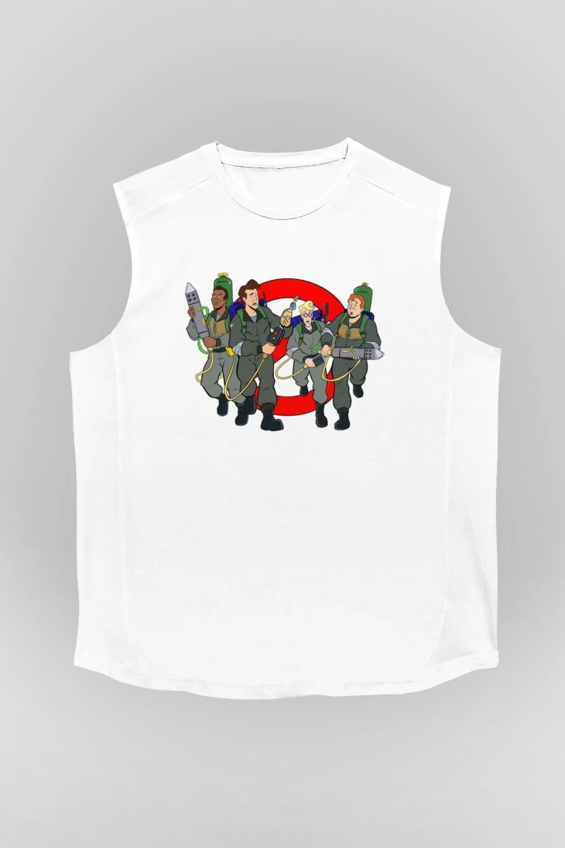 The Real Ghostbusters Hayalet Avcıları Beyaz Unisex Tişört T-Shirt
