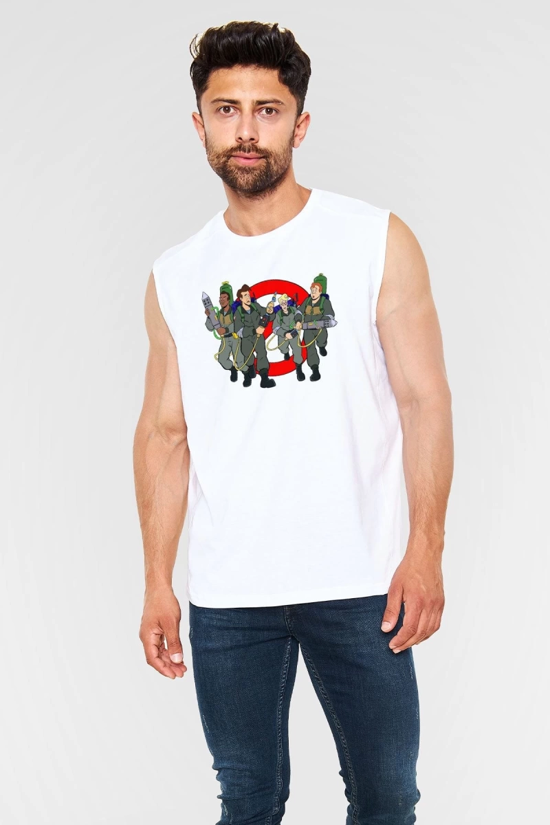 The Real Ghostbusters Hayalet Avcıları Beyaz Unisex Tişört T-Shirt