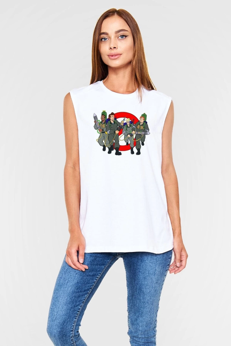 The Real Ghostbusters Hayalet Avcıları Beyaz Unisex Tişört T-Shirt