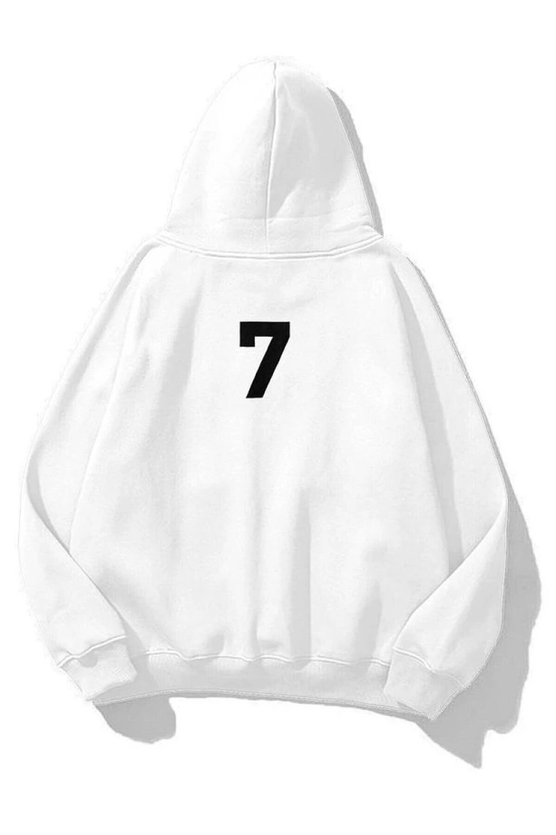 Unisex A B C Sweatshirt Hoodie Mavi