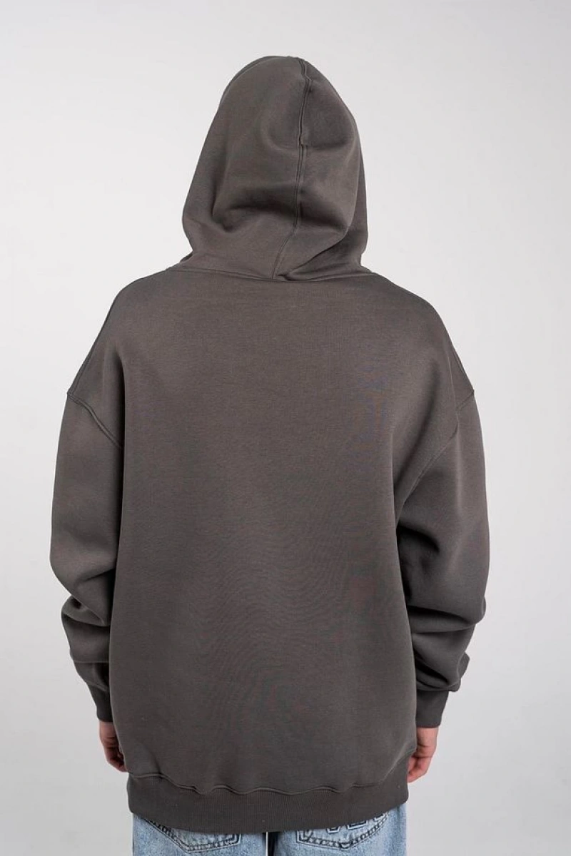 Unisex Alien Sweatshirt Hoodie Gri