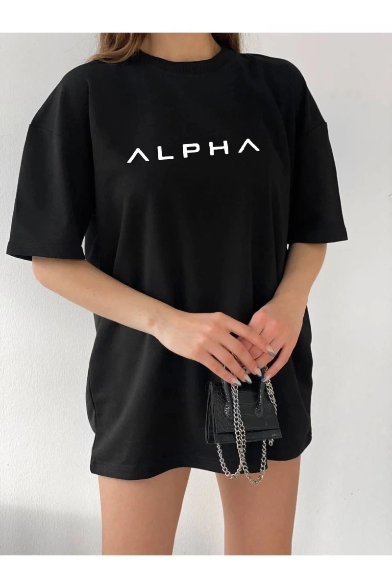Unisex Alpha Rahat Kesim Oversize T-shirt
