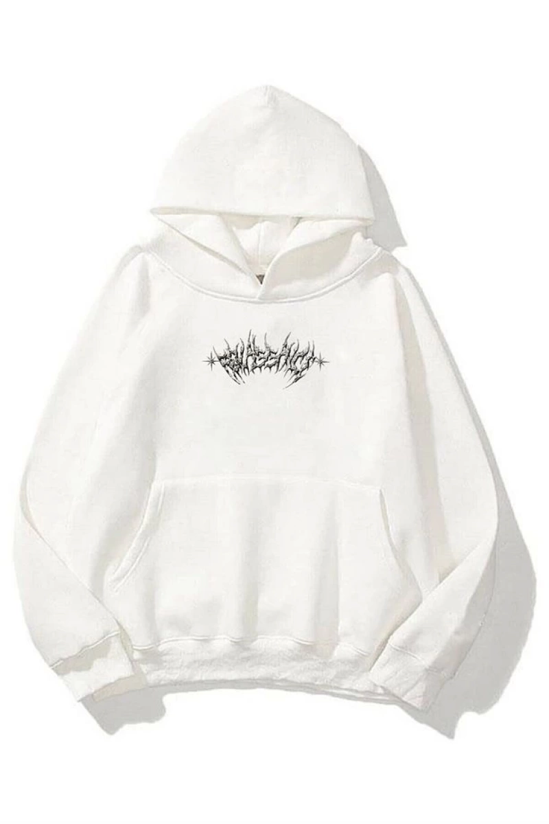 Unisex Angel Sweatshirt Hoodie Siyah