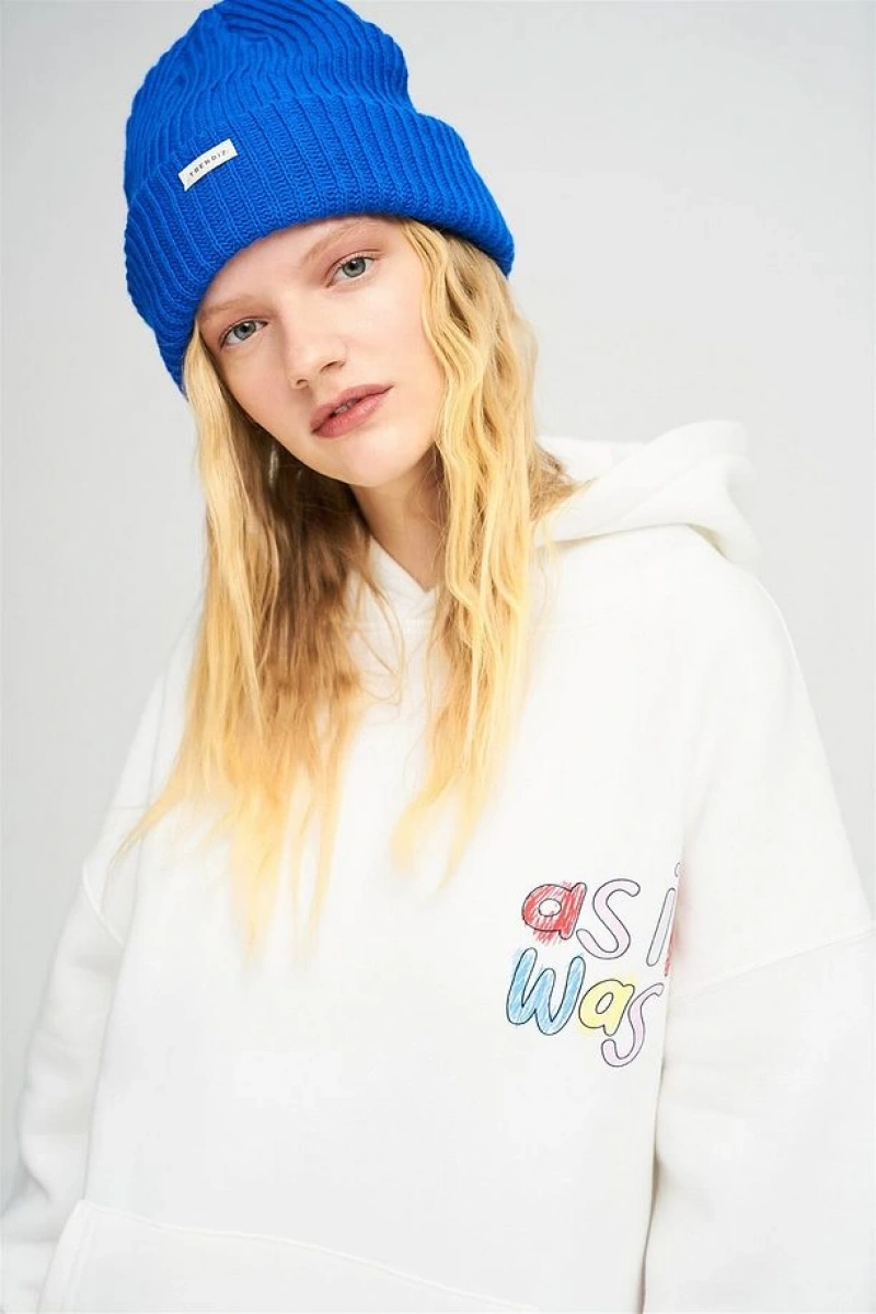Unisex As It Was Sweatshirt Hoodie Beyaz