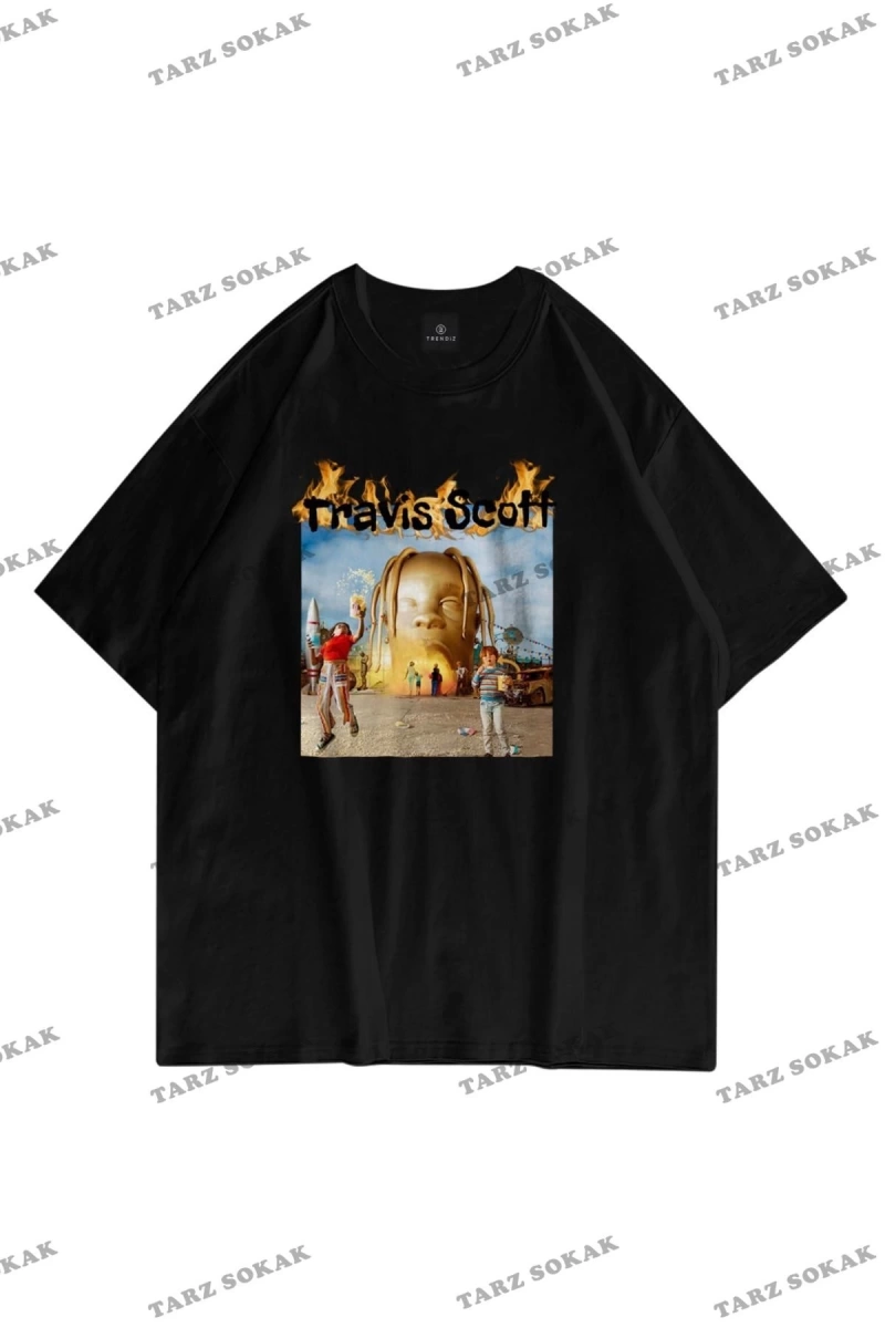 Unisex Astroworld Album Cover Siyah
