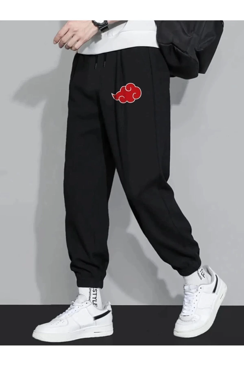 Unisex Baskılı Büyük Beden Jogger Eşofman