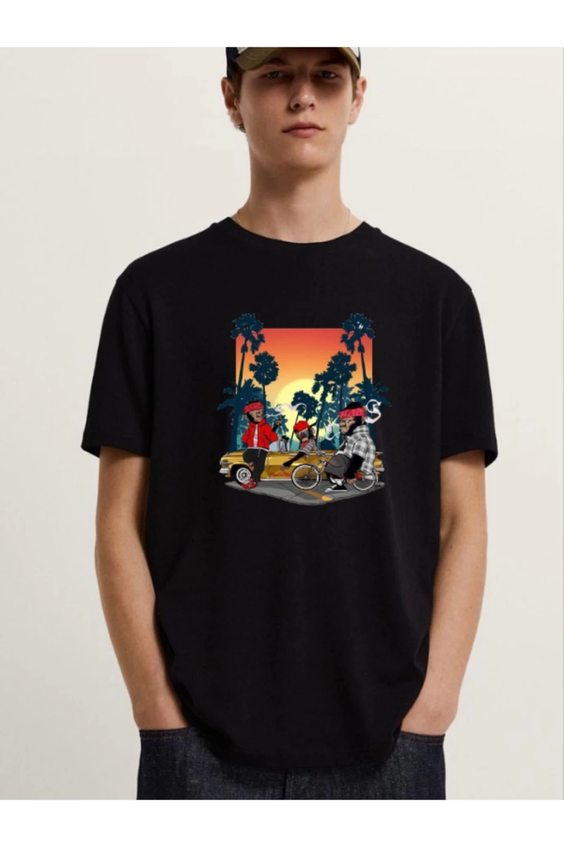 Unisex Baskılı T-shirt