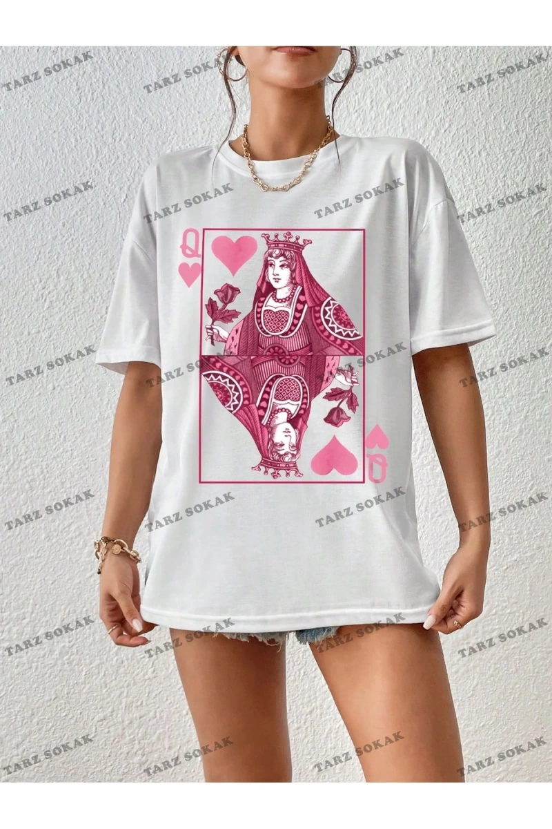 Unisex BAY  Goth Kadın Kafatası Desenli Damla Omuz T-shirt KOD-1366