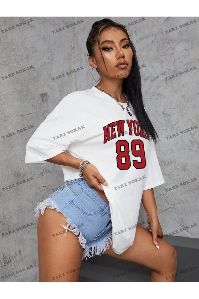 Unisex BAY  Goth Kadın Kafatası Desenli Damla Omuz T-shirt KOD-1367