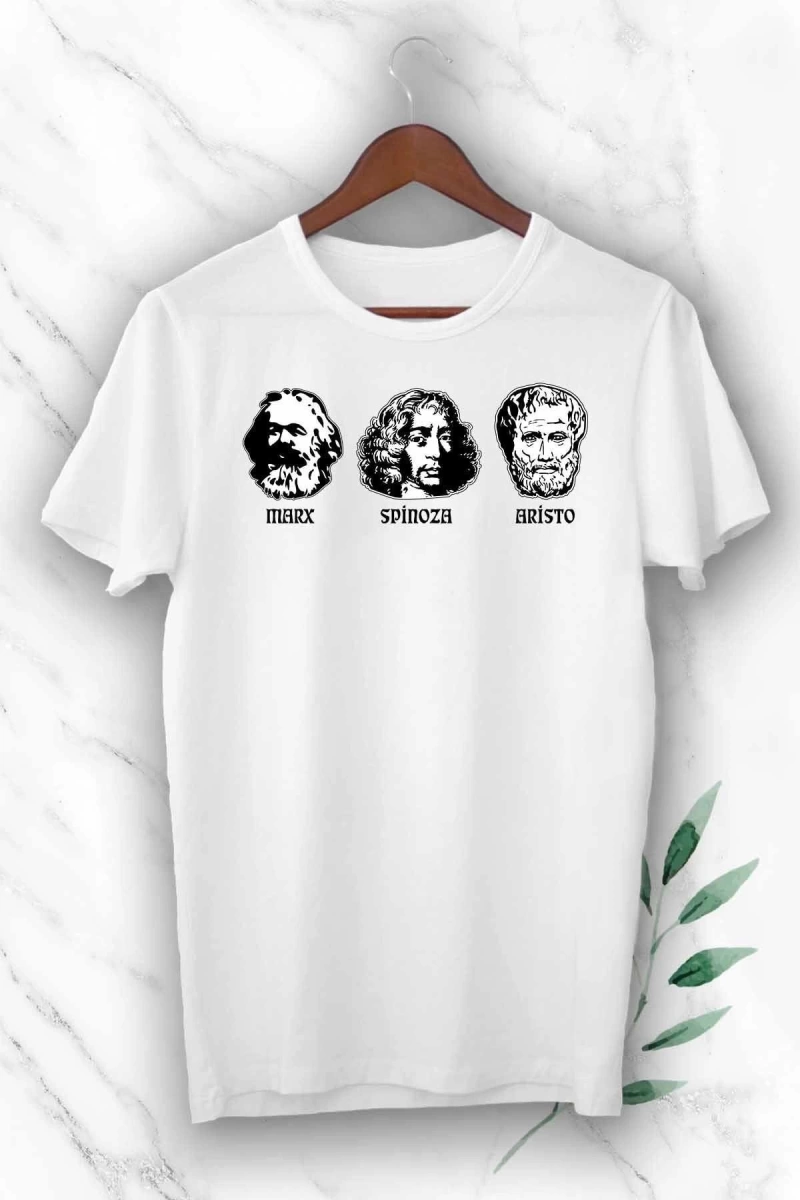 Unısex Beyaz Baskılı T-Shirt