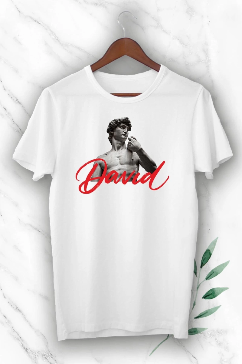 Unisex Beyaz  Baskılı Tişört