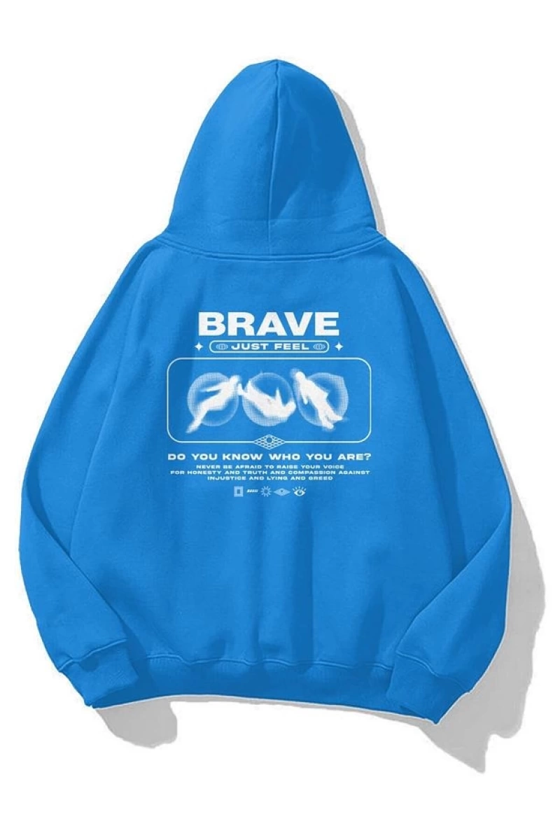 Unisex Brave Sweatshirt Gri