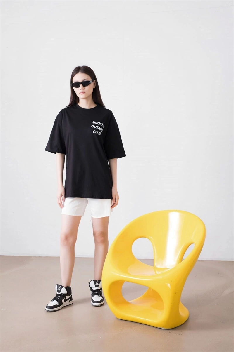 Unisex Broken Dreams Club Siyah Tshirt