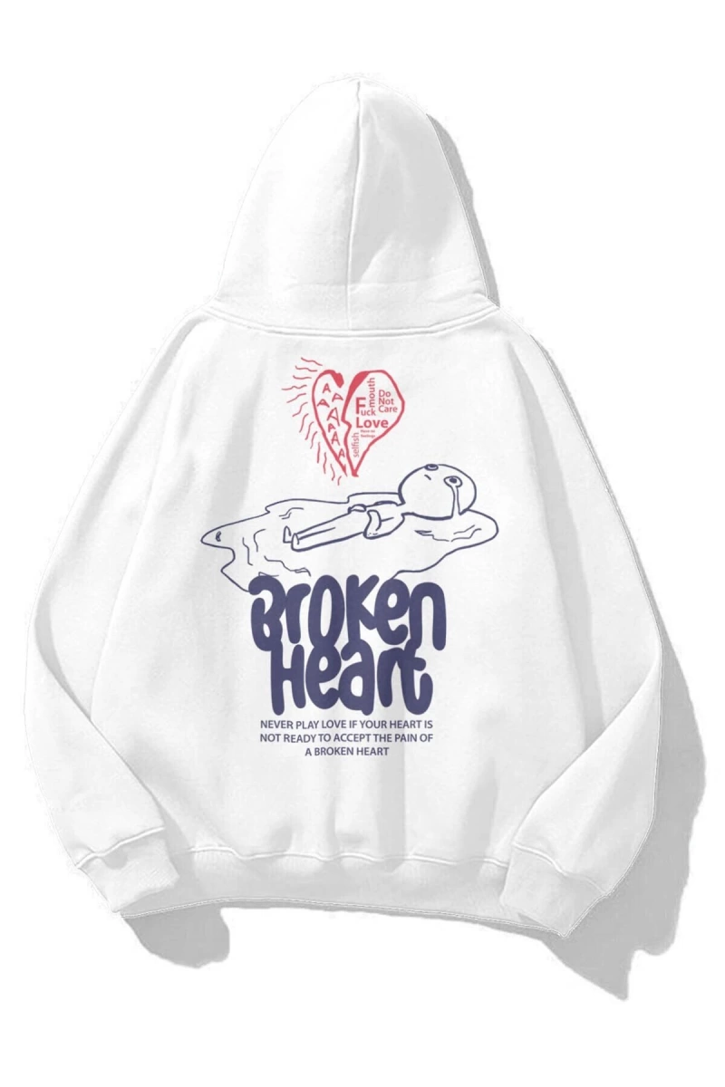 Unisex Broken Heart Sweatshirt Hoodie