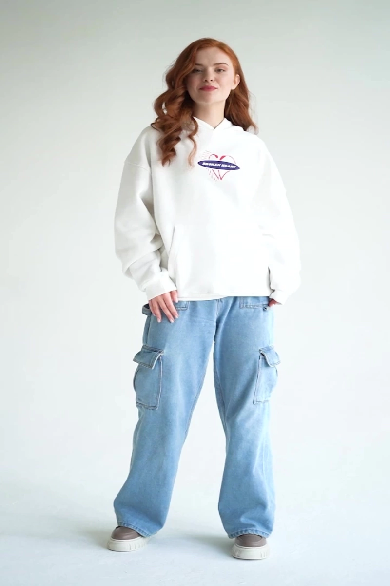 Unisex Broken Heart Sweatshirt Hoodie