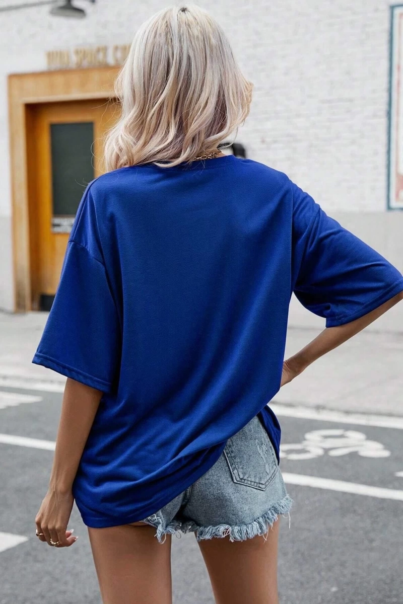 Unisex Brooklyn Baskılı T-shirt