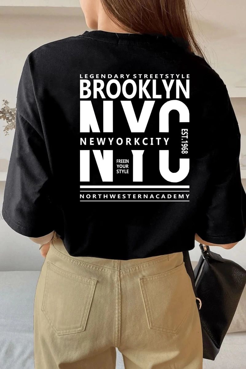 Unisex Brooklyn Rahat Kesim T-shirt