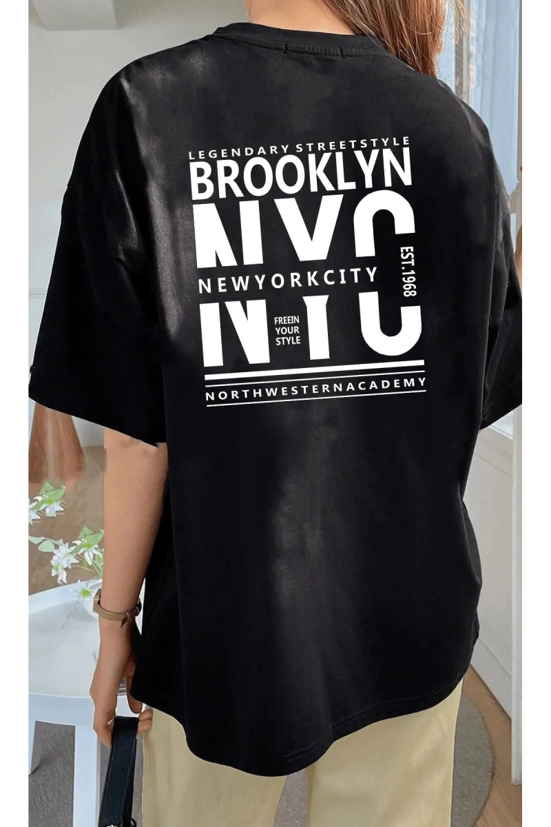 Unisex Brooklyn Rahat Kesim T-shirt