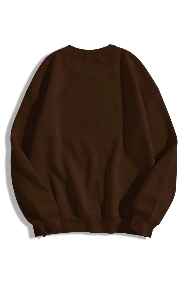 Unisex Burn Bisiklet Yaka Sweatshirt