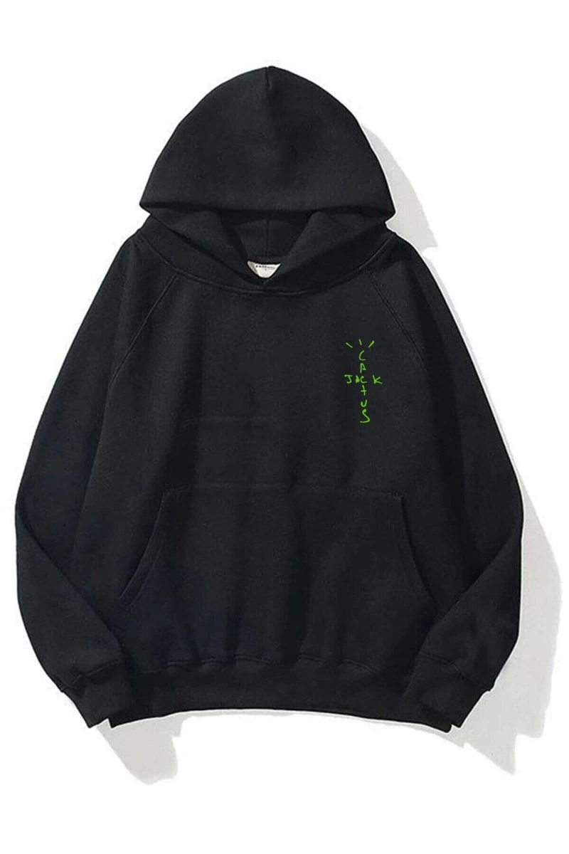 Unisex Cactus Jack Air Siyah Sweatshirt