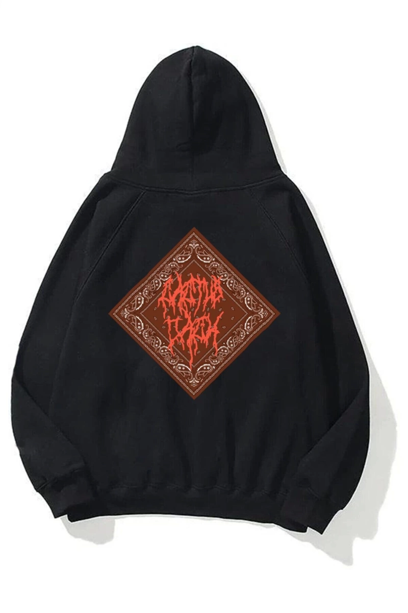 Unisex Cactus Jack Bandana Siyah Sweatshirt