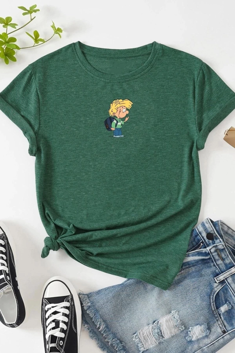 Unisex Cedric Üzümlü Kekim Baskılı T-shirt