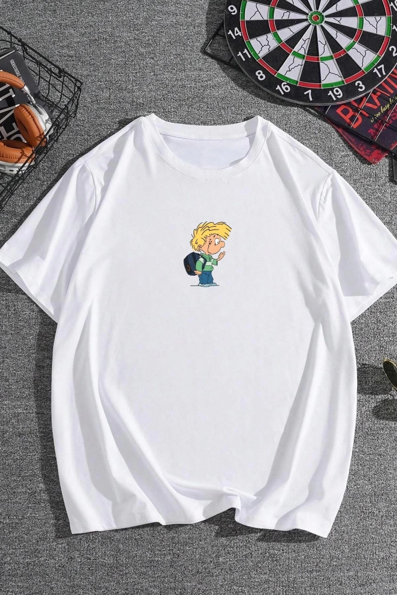 Unisex Cedric Üzümlü Kekim Baskılı T-shirt