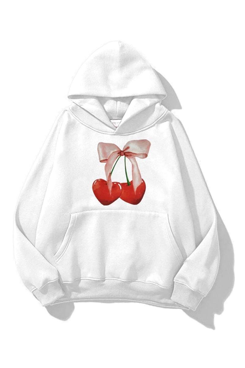 Unisex Cherry Ribbon Sweatshirt
