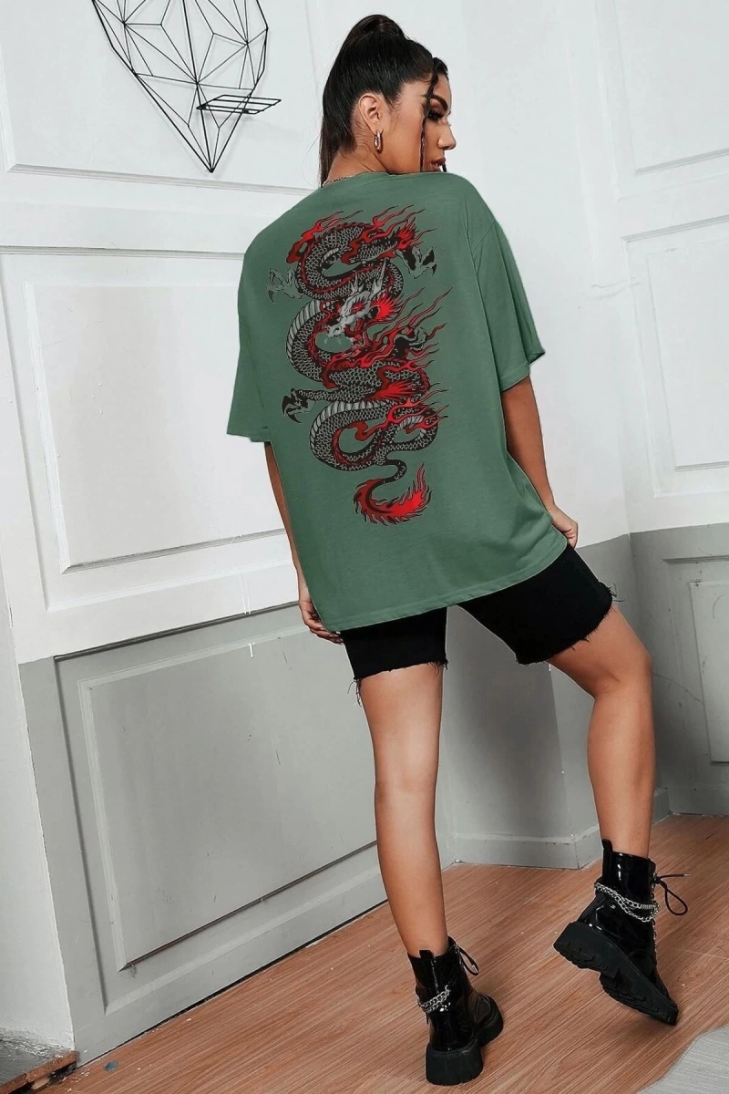 Unisex Chinesebox Baskılı T-shirt