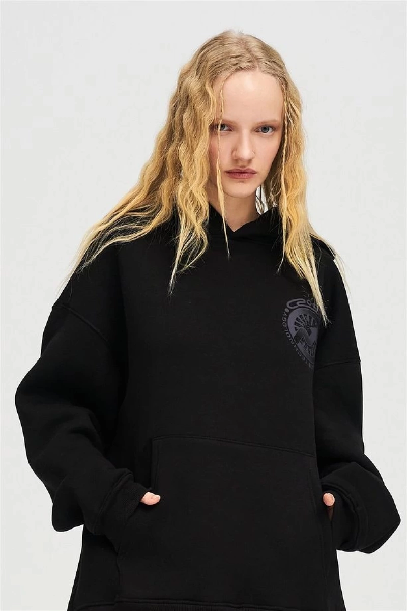 Unisex Cross Sweatshirt Hoodie Gri