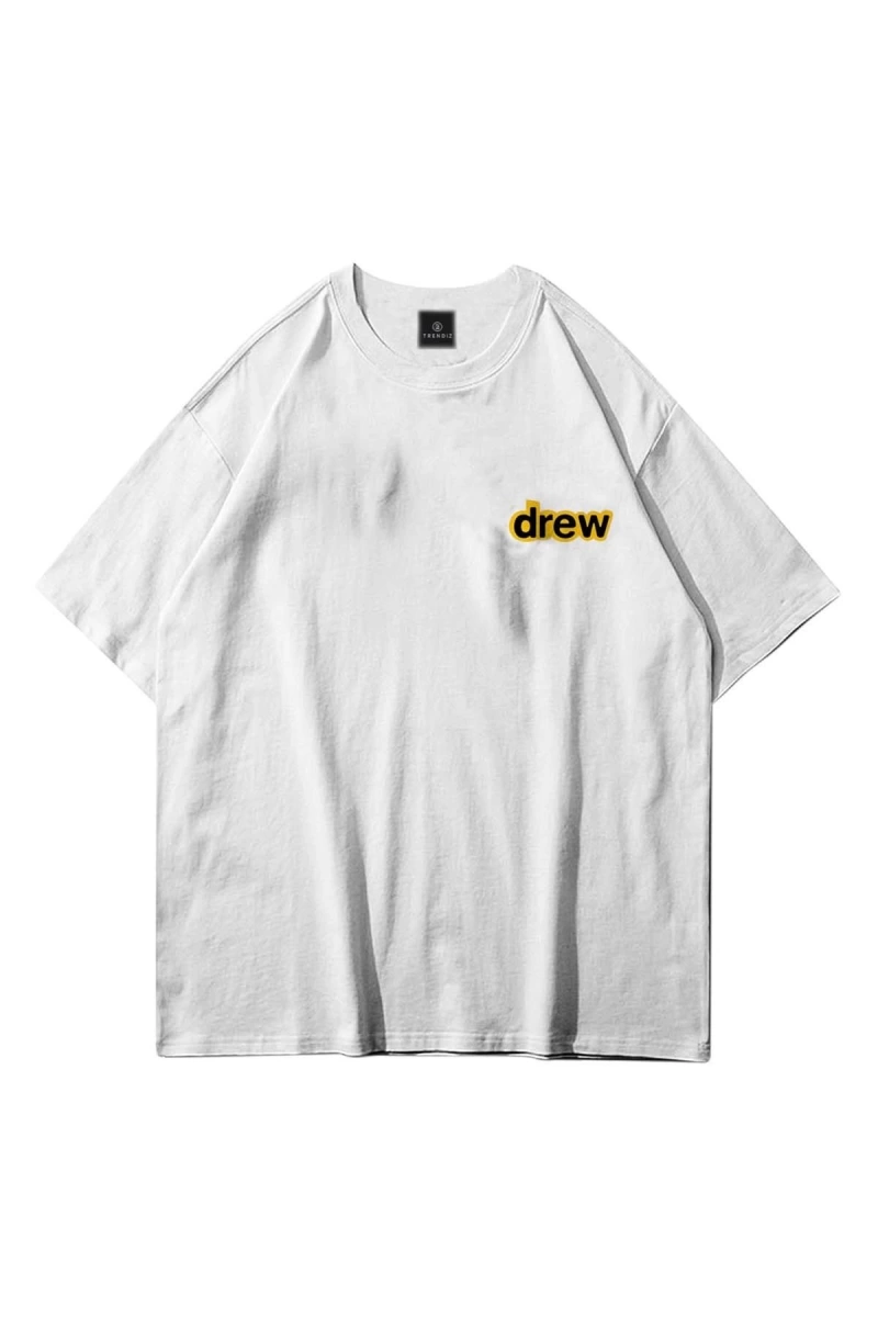 Unisex Drew Bear Beyaz Tshirt